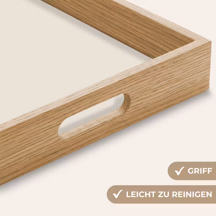 Tablett - Minimalistisch - Liebe - Beige — 8