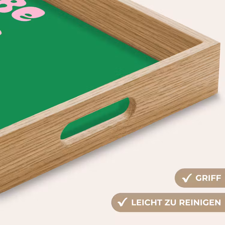 Tablett - Amor - Valentinstag - Grün - Text — 8