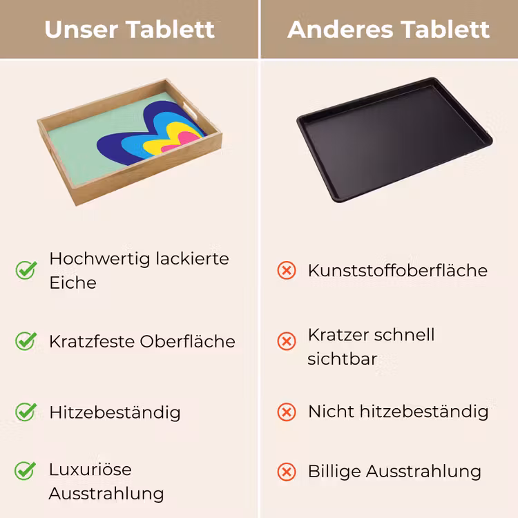 Tablett - Herzen - Bunt - Valentinstag — 9