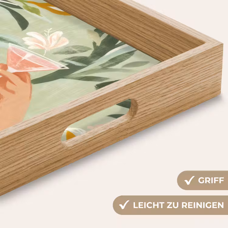 Tablett - Gläser - Cheers - Grün — 8