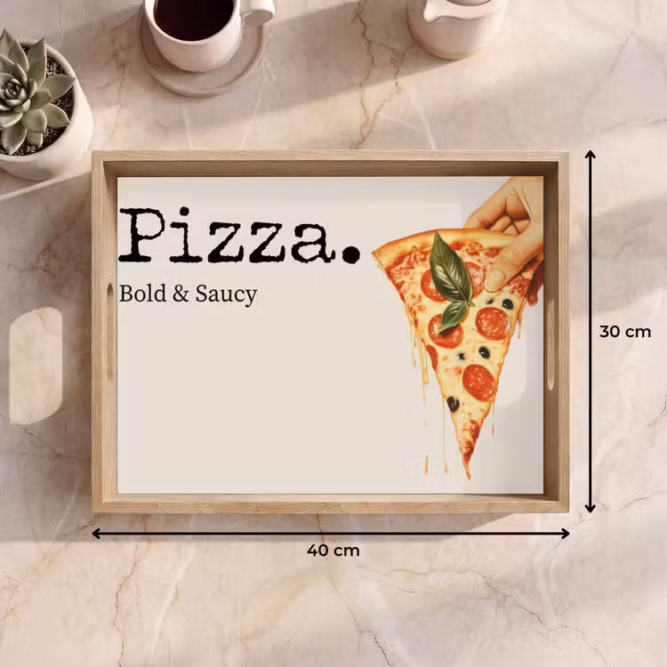 Tablett - Pizza - Käse - Peperoni — 7