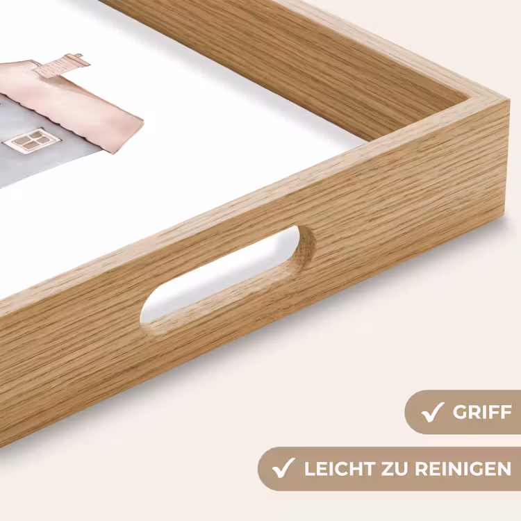 Tablett - Hellblau - Haus - Mutti - Text — 8