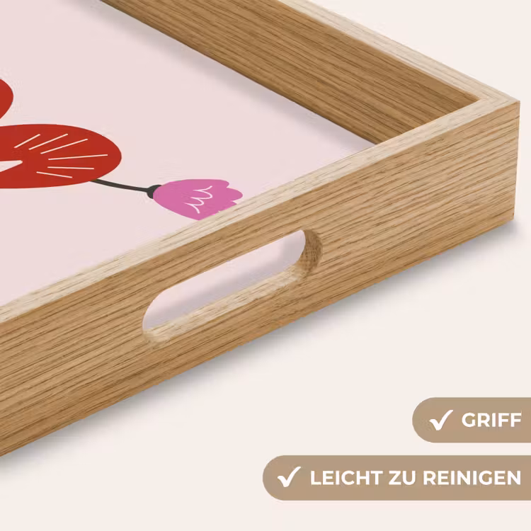 Tablett - Herz - Rot - Blume - Mutter — 8