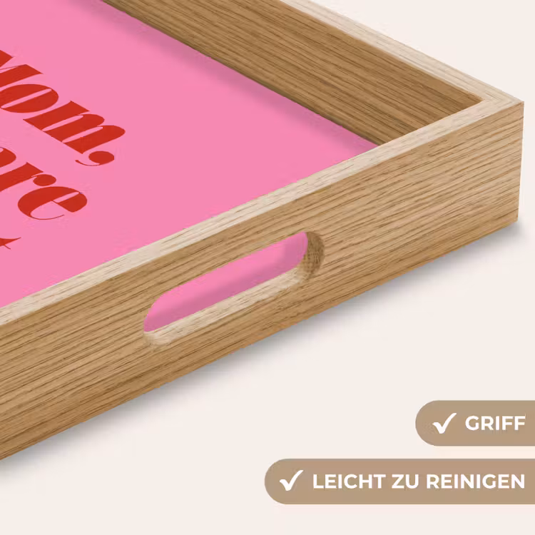 Tablett - Mutter - Botschaft - Rosa — 8