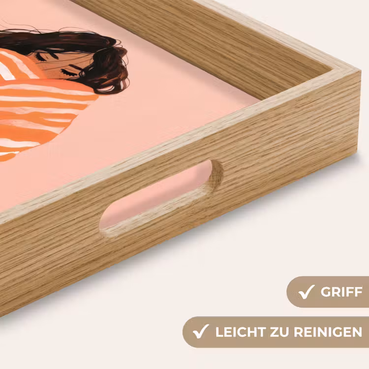 Tablett - Mädchen - Decke - Gestreift - Orange — 8