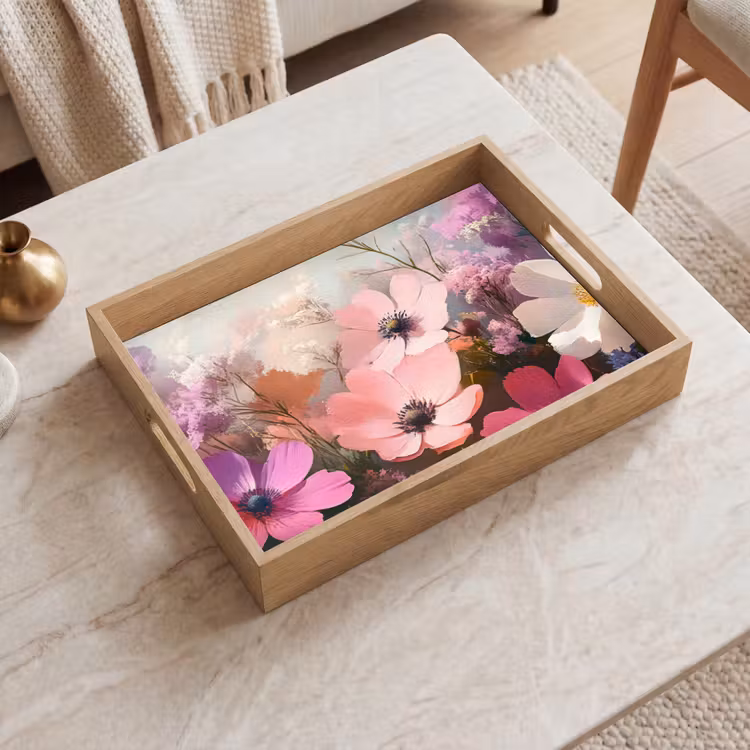 Tablett - Blumen - Bunt - Blühend — 2
