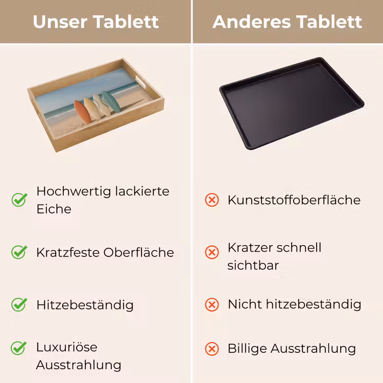 Tablett - Strand - Surfbrett - Pastell — 9