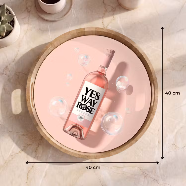 Tablett - Blasen - Rosé - Rosa — 7