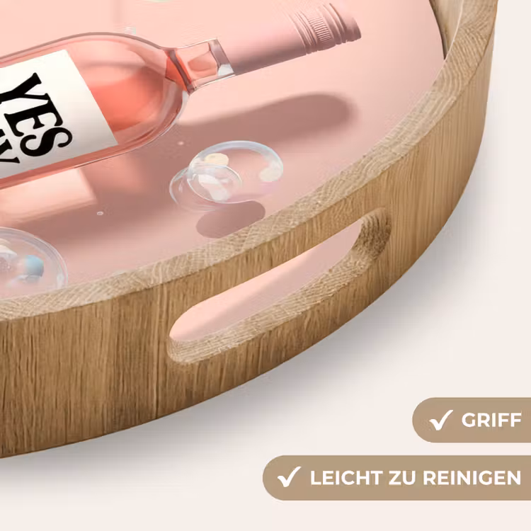Tablett - Blasen - Rosé - Rosa — 8