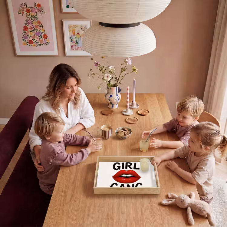 Tablett - Lippe - Mädchen - Rot - Buchstaben — 5