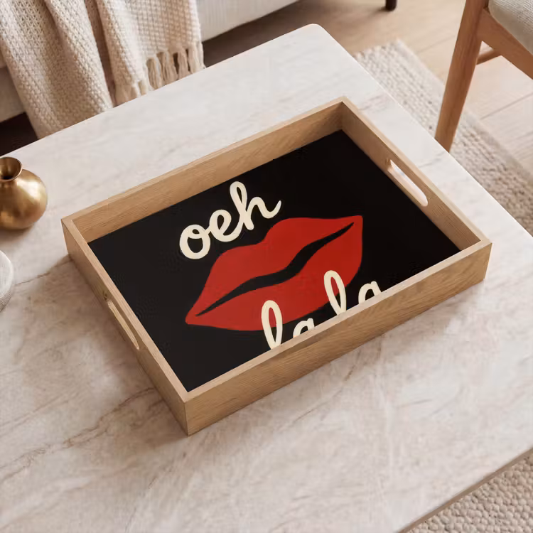 Tablett - Lippen - Rot - Zitat — 2