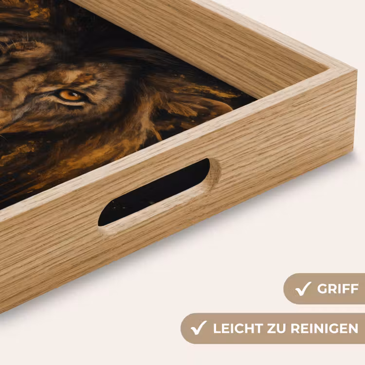 Tablett - Löwe - Gold - Drops — 8