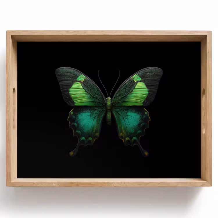 Tablett - Schmetterling - Grün - Blickfang — 1
