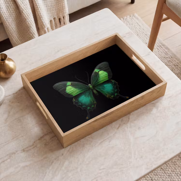 Tablett - Schmetterling - Grün - Blickfang — 2