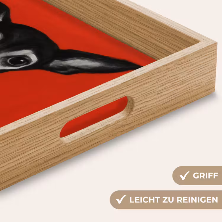 Tablett - Windhund - Minimalistisch - Rot — 8
