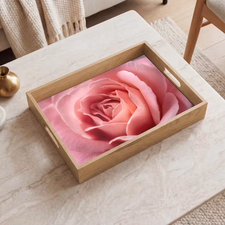 Tablett - Rosa - Rose - Romantisch — 2