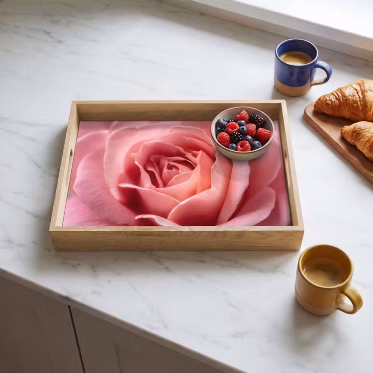 Tablett - Rosa - Rose - Romantisch — 3