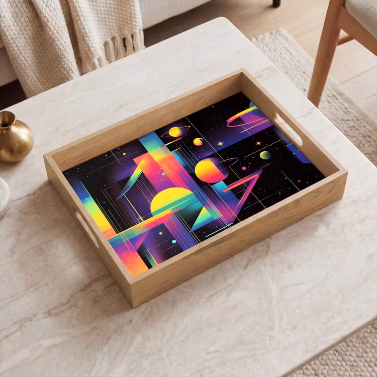 Tablett - Abstrakt - Formen - Bunt - Linien — 2