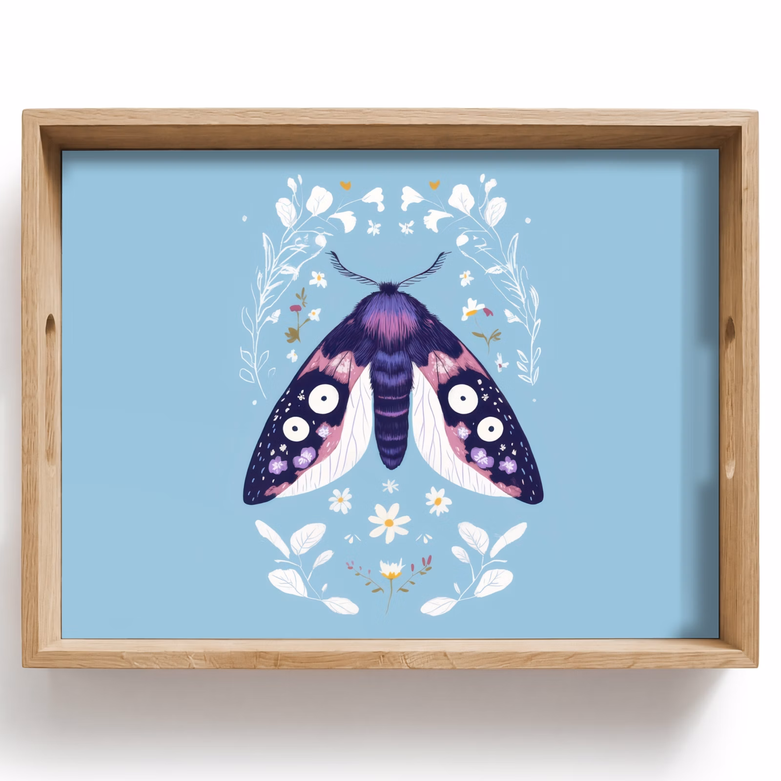 Tablett - Blätter - Weiß - Schmetterling - Insekt — 1