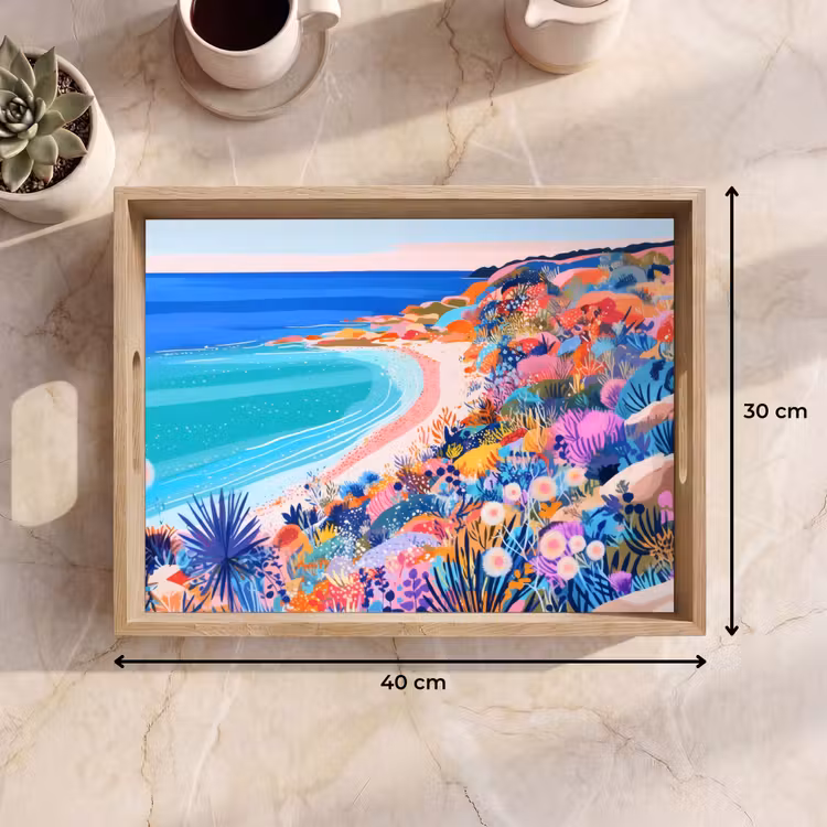 Tablett - Blumenwiese - Meer - Sommer — 7
