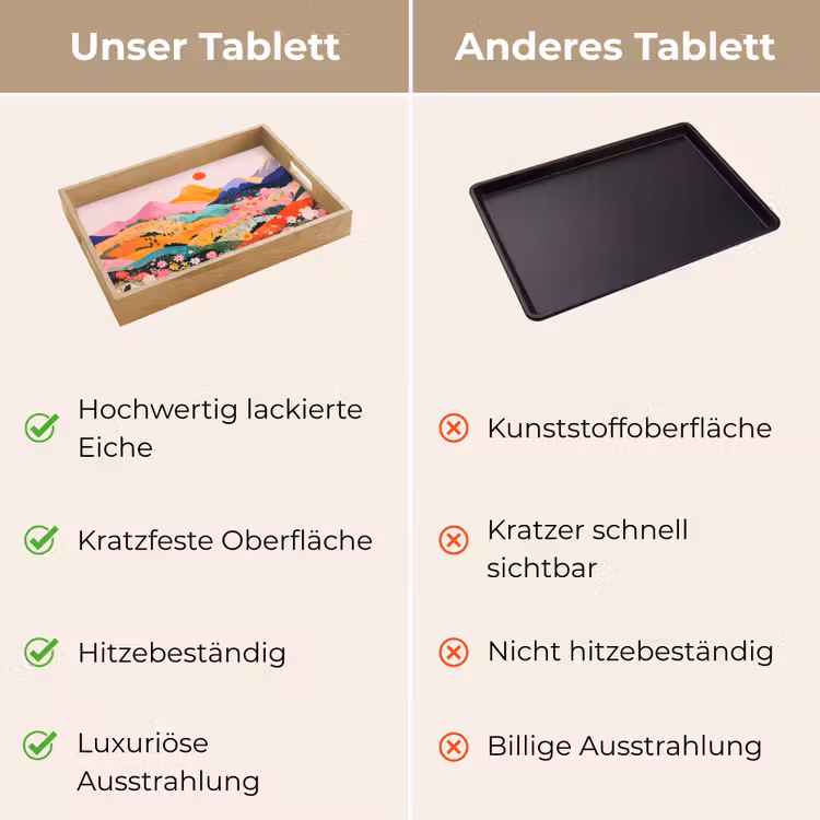 Tablett - Bunte Blumen - Berge - Fantasielandschaft — 9