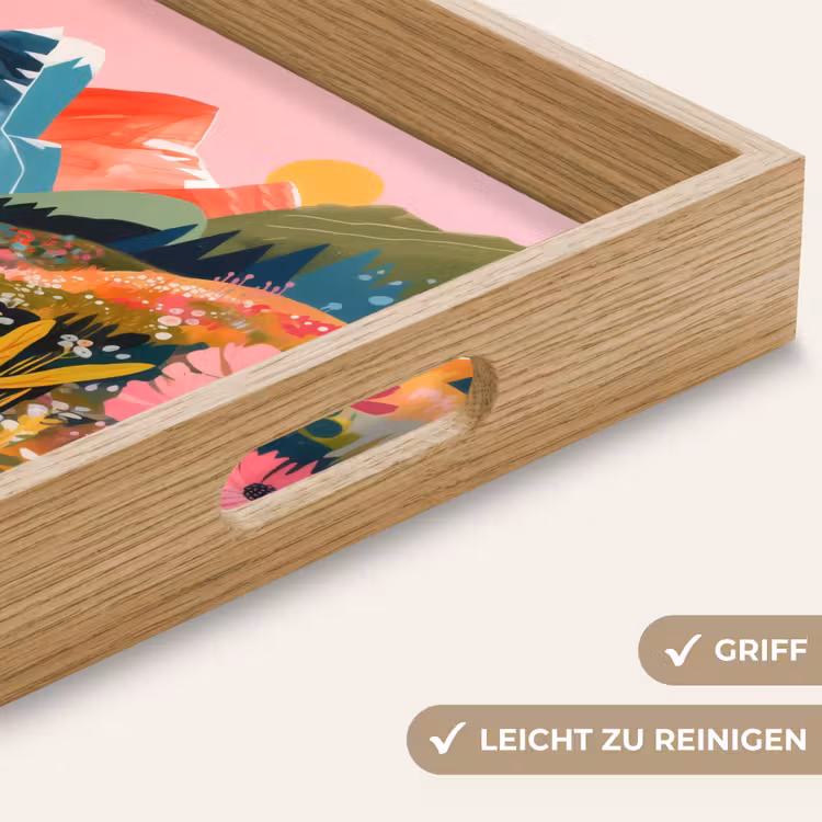 Tablett - Fluss - Tiefe - Blumen — 8