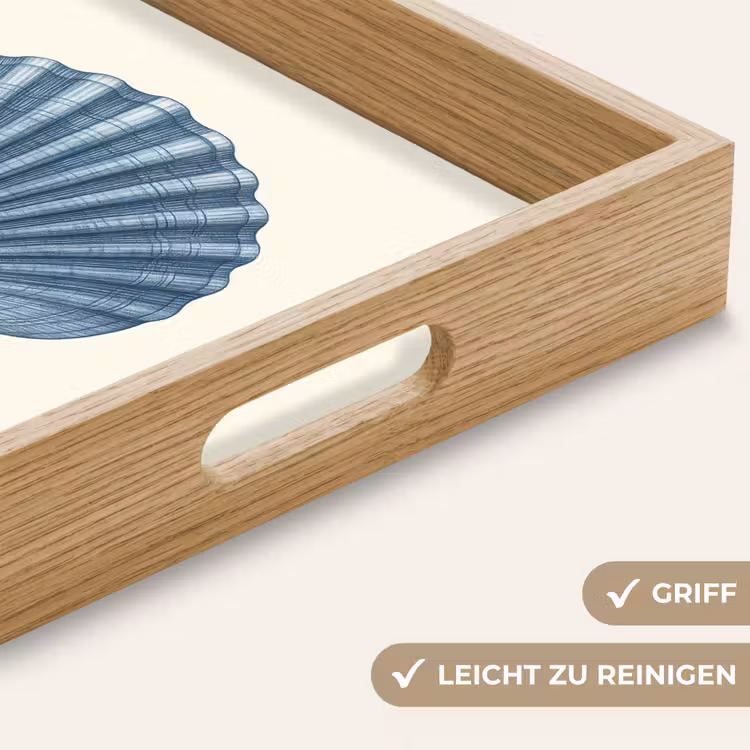 Tablett - Rippung - Blau - Schale — 8
