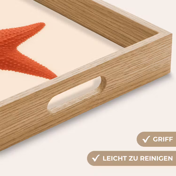 Tablett - Seestern - Bobbles - Rot — 8