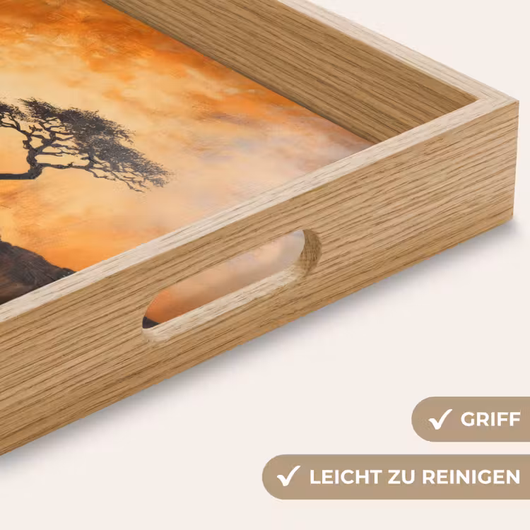 Tablett - Baum - Landschaft - Orange — 8