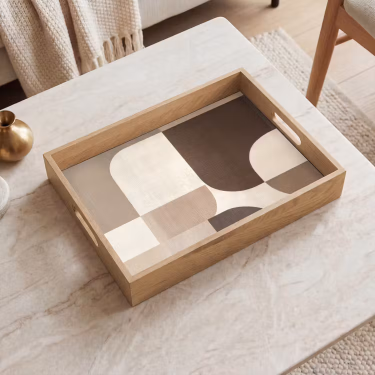 Tablett - Geometrisch - Gewebte Struktur - Modern — 2