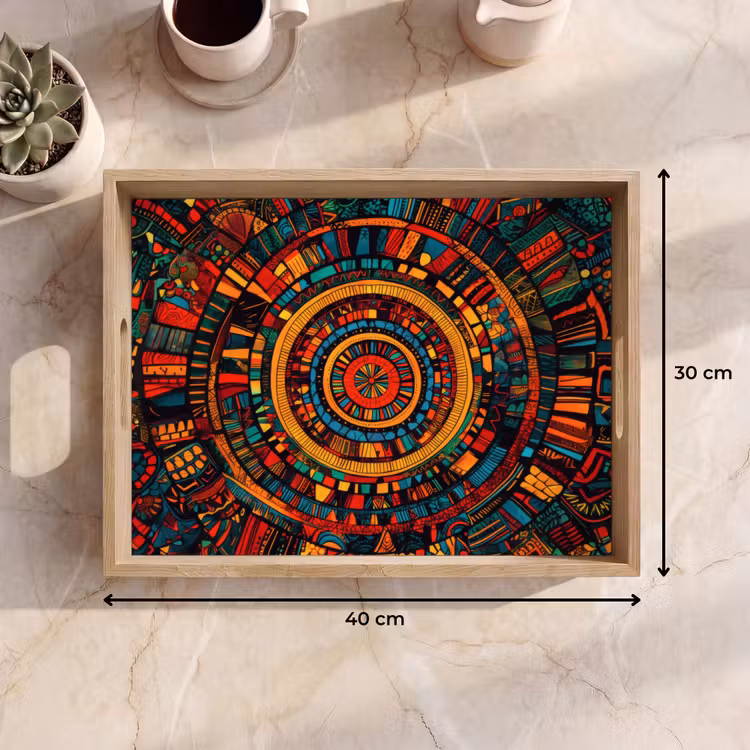 Tablett - Mandala - Kreise - Muster — 7