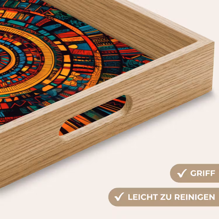 Tablett - Mandala - Kreise - Muster — 8