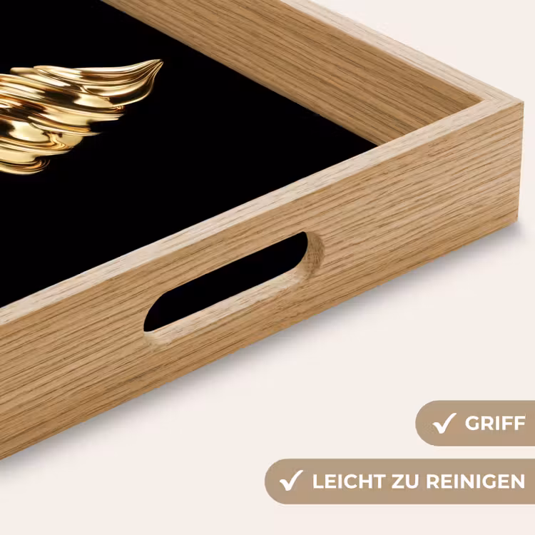 Tablett - Eiscreme - Gold - Schwarz - Lebensmittel — 8