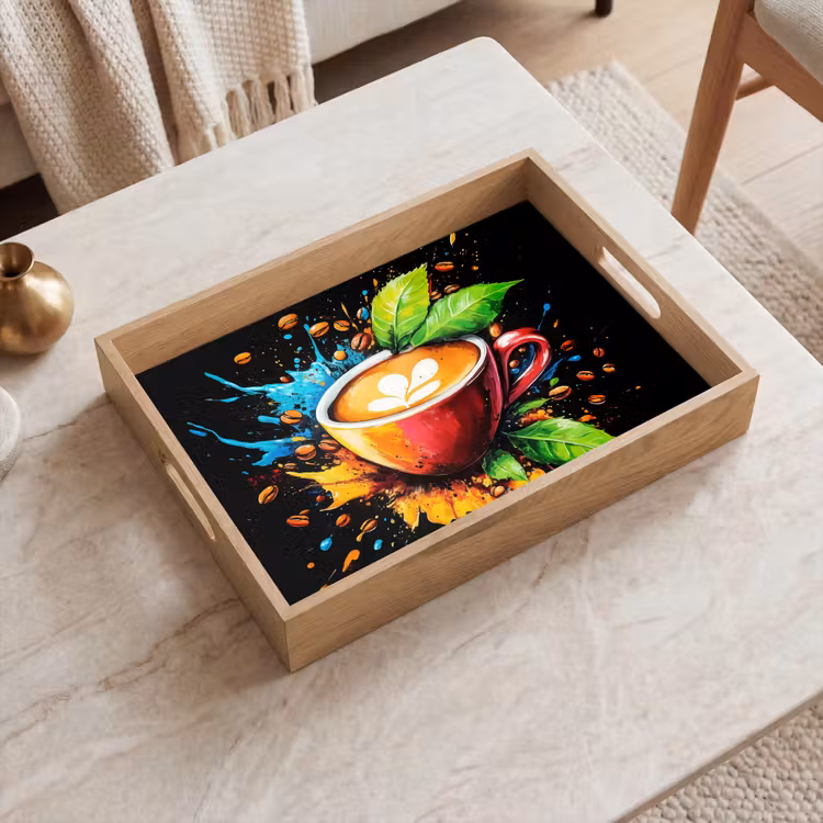 Tablett - Kaffee - Graffiti - Trinken - Abstrakt — 2