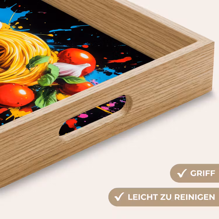 Tablett - Spaghetti - Graffiti - Farbe - Bunt - Lebensmittel - Modern — 8