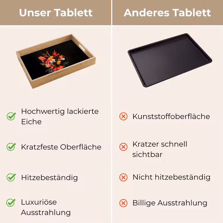 Tablett - Blumenstrauß - Blumen - Exotisch — 9