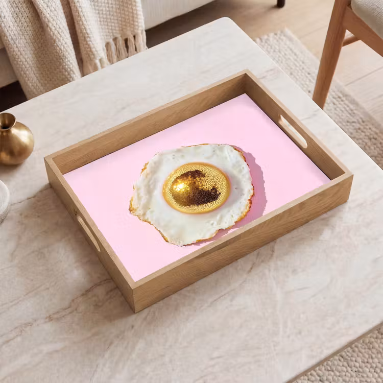 Tablett - Ei - Disco - Frühstück - Glitzer — 2