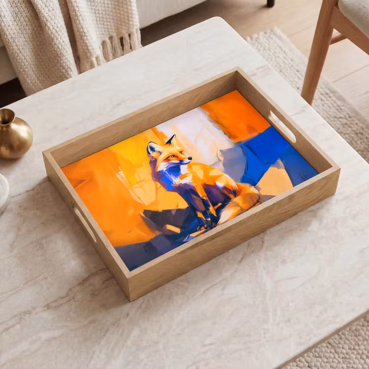 Tablett - Fuchs - Orange - Formen - Abstrakt — 2