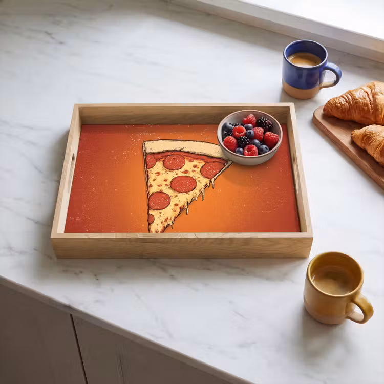 Tablett - Pizza - Käse - Rot - Peperoni — 3