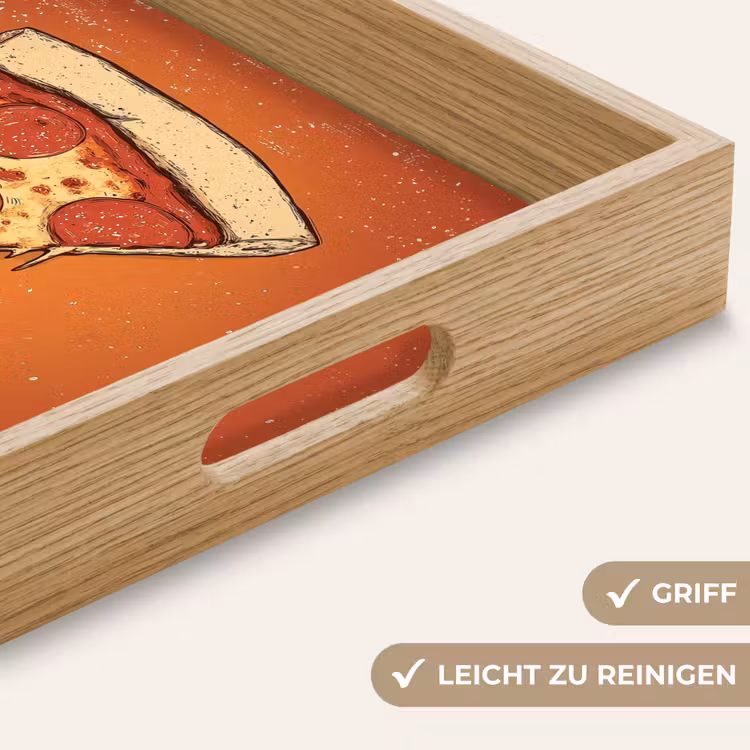 Tablett - Pizza - Käse - Rot - Peperoni — 8