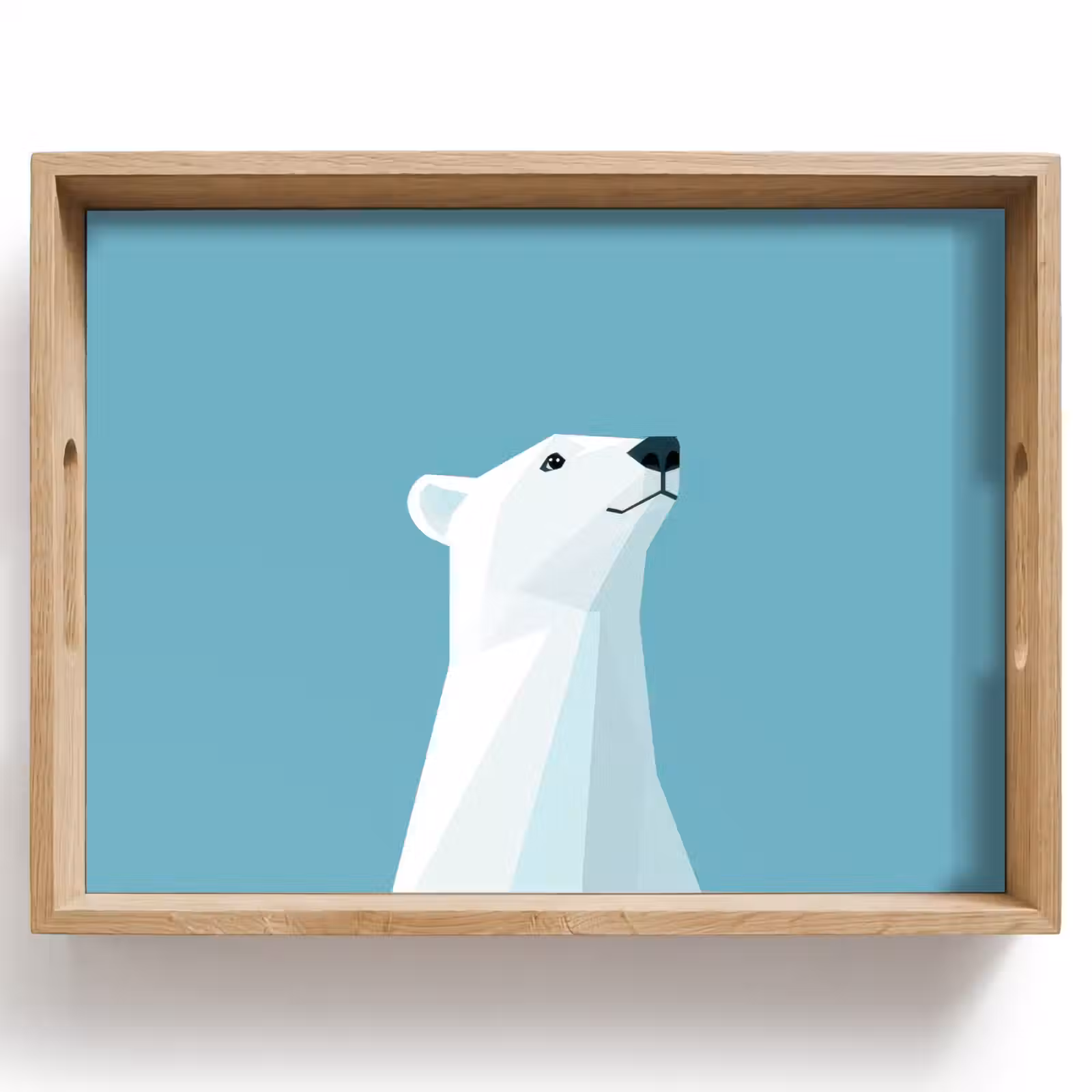 Tablett - Eisbär - Hellblau - Minimalistisch — 1
