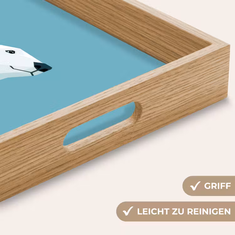Tablett - Eisbär - Hellblau - Minimalistisch — 8