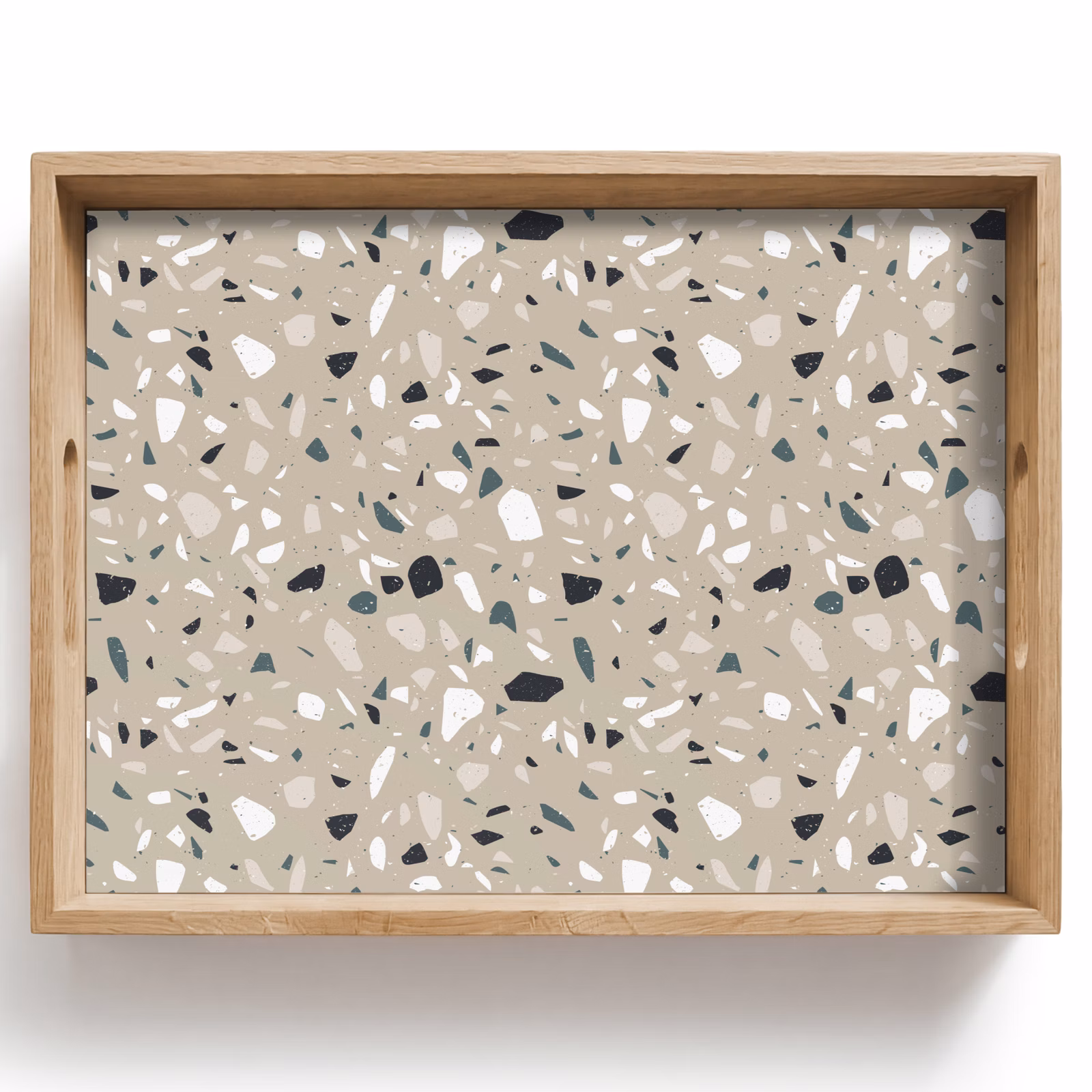 Tablett - Terrazzo - Muster - Grün — 1