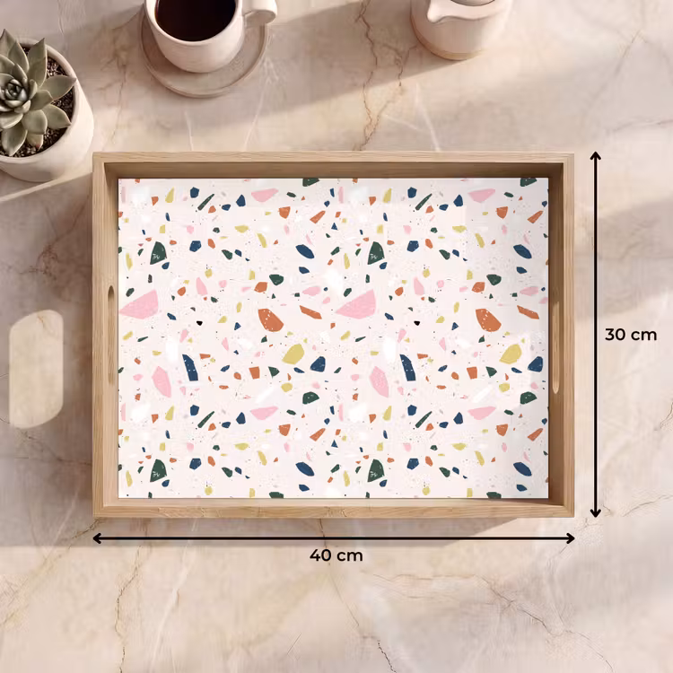Tablett - Terrazzo - Muster - Farbenfroh — 7