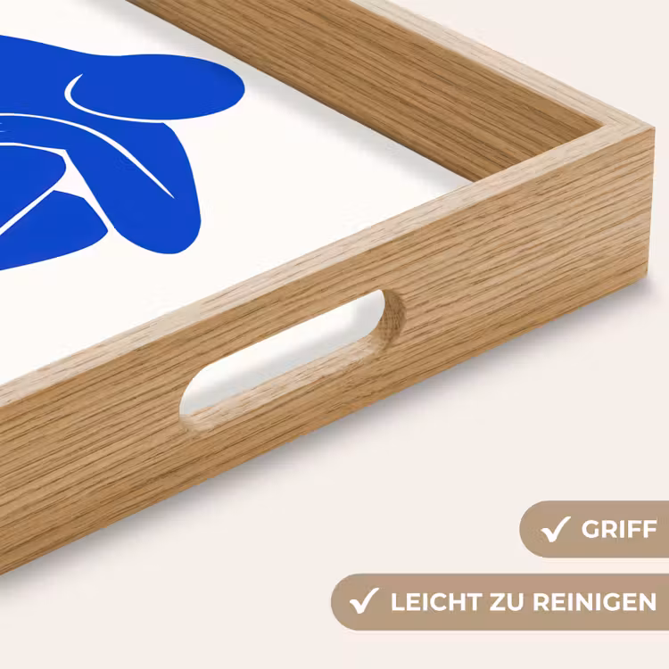 Tablett - Körper - Abstrakt - Blau — 8