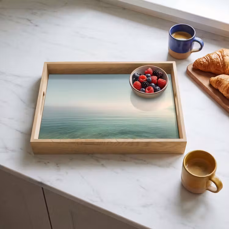 Tablett - Meer - Horizont - Blau - Nebel — 3