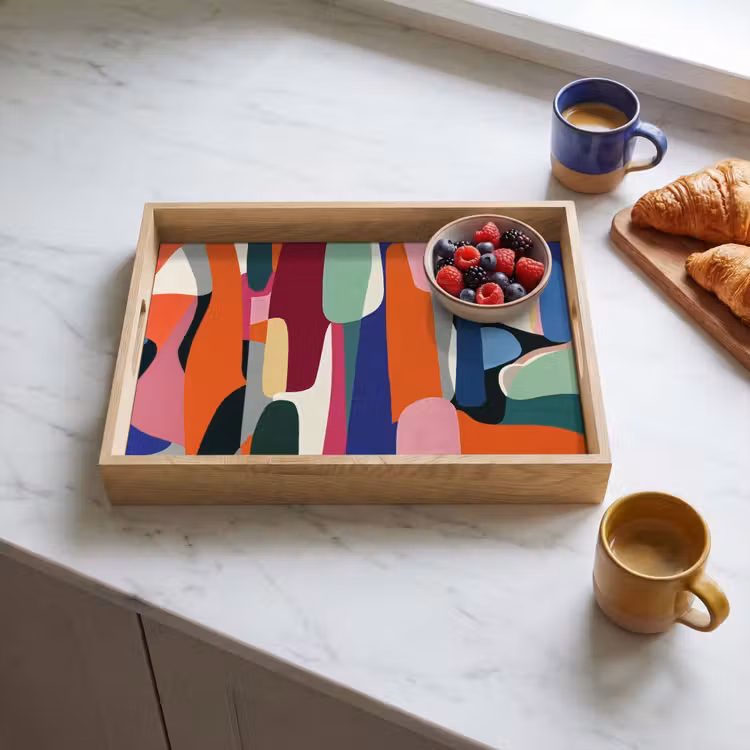 Tablett - Formen - Rhythmisch - Farben - Abstrakt — 3