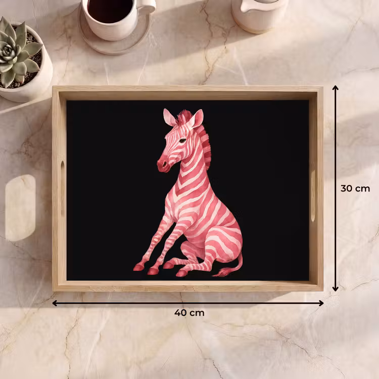 Tablett - Zebra - Rosa - Gestreift — 7