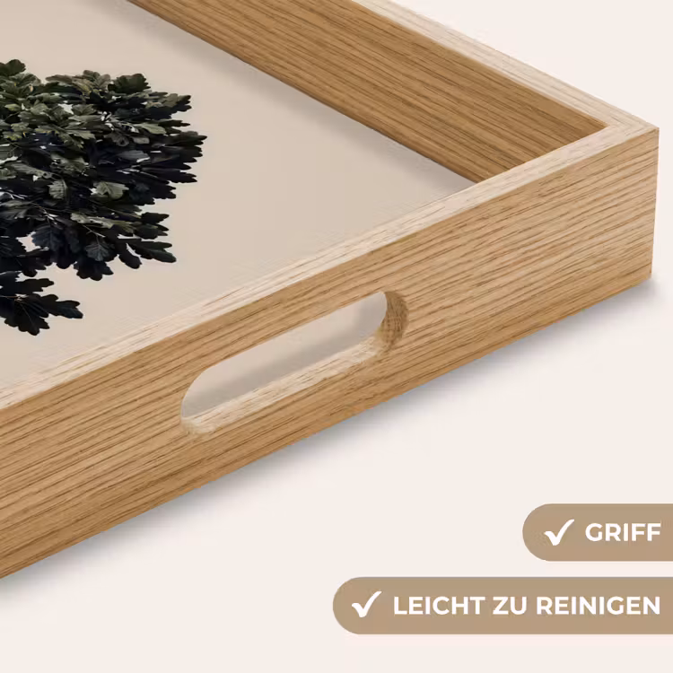 Tablett - Eichenbaum - Schatten - Glatt — 8