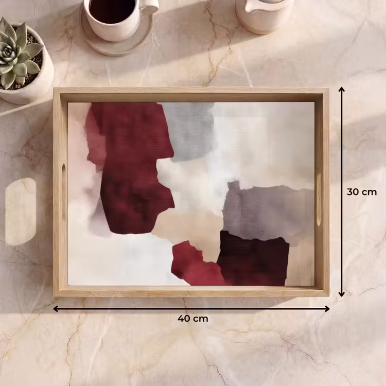 Tablett - Abstrakt - Farbkästen - Rot — 7